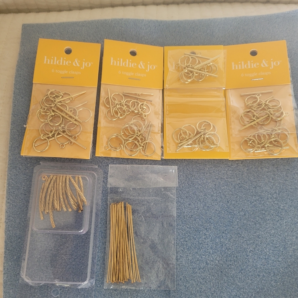 Gold  beading supplies